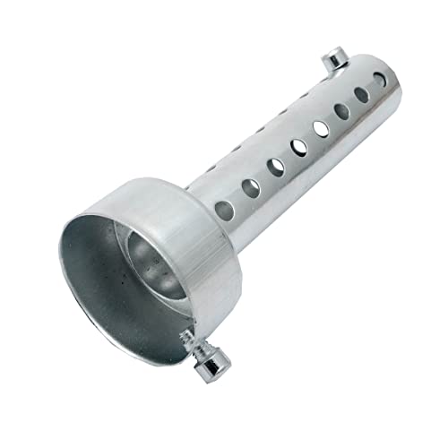 Riloer 1X 45mm Universal para silenciador de escape de motocicleta deflector DB Killer silenciador corto, plateado