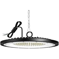 Lamparas De Sal Bahia Blanca 1 PCS 150W UFO LED Lámpara de Alta Bahía,20000LM Focos Led Interior Techo,6500K LED Iluminación de Almacén,IP65 Impermeable Campana Industrial Para Patio,Garaje,Fábrica,Taller lámparas de iluminación