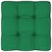 vidaXL Coussin de Canapé Palette Coussin de Siège Coussin de Canapé de Terrasse Meuble de Jardin Patio Arrière-Cour Extérieur Vert 60x60x10 cm
