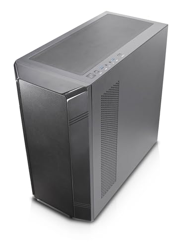 Image of Rosewill Helium NAS Black ATX Mid Tower Computer Case, Mesh Panel, 4X 140mm PWM Fan, Ideal for DIY NAS, Media Servers, or Small Business Applications