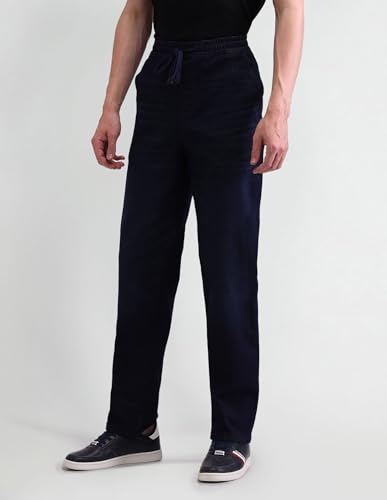 Image of U.S. POLO ASSN. Mens Dark Wash Jogger (UDJOGO0110 Blue 30)