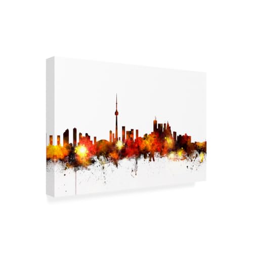 Trademark Fine Art - 'Toronto Canada Skyline III' Canvas Art - 16x24
