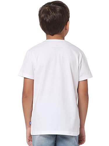 Image of JACK & JONES Boy's Solid Regular Fit Tshirt