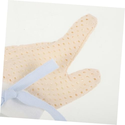 2Pairs Thumb Guards Soft Breathable Finger Gloves to Stop Mittens for Newborns and Scratch Finger Protector4