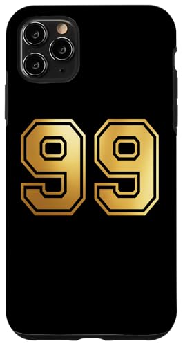 99 Number Ninety-Nine �`�[�� �X�|�[�c �O���t�B�b�N ��\�`�[���}�b�`���O �X�}�z�P�[�X iPhone 11 Pro Max �p