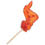 Vaguelly Realistisches PVC BBQ Hähnchenflügel Modell mit Reisfüllung Langlebige Deko Täuschend Echte Gefüllte Fake Chicken Wings für Restaurant Speisekarte Fotos und Küchen Dekoration