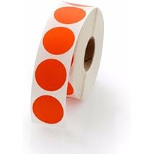 Orange 1" Circle Stickers