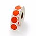Orange Round Color Coding Inventory Labeling Dot Labels / Stickers - 1 Inch Round Labels 1000 Stickers Per Roll