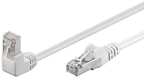Goobay 94179 CAT.5e F/UTP Patch-Kabel 90° nach oben gewinkelt, gerade / oben gewinkeltes Netzwerkkabel, doppelt geschirmt, 2 Meter, weiß Goobay 94179 CAT.5e F/UTP Patch-Kabel 90° nach oben gewinkelt, gerade / oben gewinkeltes Netzwerkkabel, doppelt geschirmt, 2 Meter, weiß