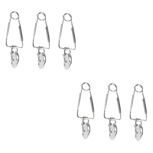 GAROZATION 6pcs Stainless Steel Snail Tongs Ergonomic Food Serving Clips Secure Grip for Snails Fruits Veggies Comfortable Tableware for Home Restaurant Use