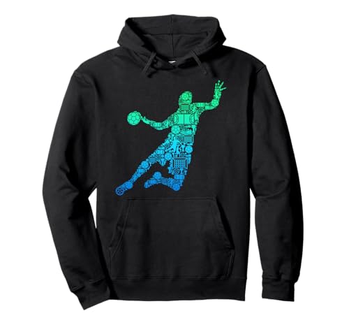 Handball Handballer Handballspieler Kinder Jungen Männer Pullover Hoodie