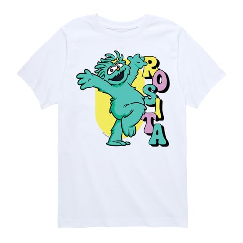 Sesame Street - Rosita Hands Up - Toddler and Youth Short Sleeve Graphic T-Shirt