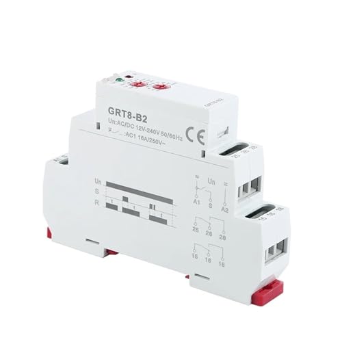 Relé de tiempo GRT8-B de retardo de apagado electrónico AC230V DIN rail 2
