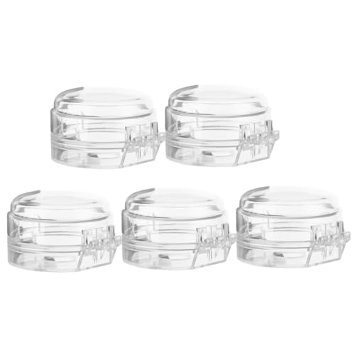 BESTonZON 5pcs Gas Stove Knob Covers Child Safety Guard Easy Install Stove Burner Cover