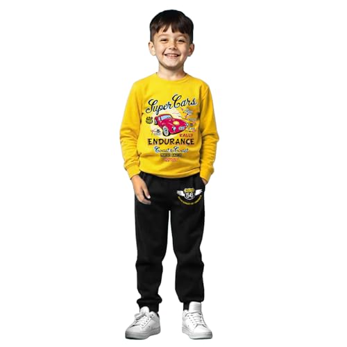Image of Trampoline Boys Printed T-shirt with Trackpant set Pack of 1(TRM-TTP-120)