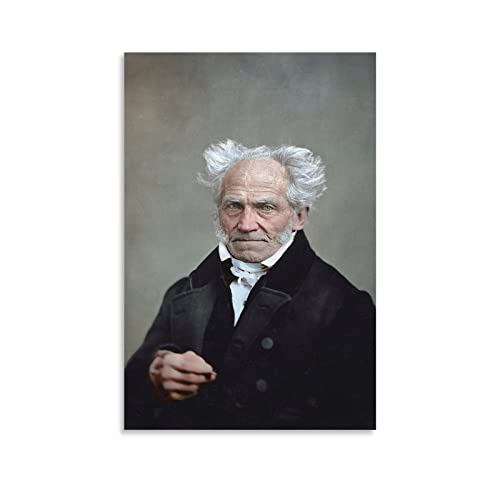 BDTSRT Kein Rahmen 60X90cm Poster und Drucke Arthur Schopenhauer Poster Hängende Bilder Celebrity Poster s Decor Dekorative Gemälde Cover