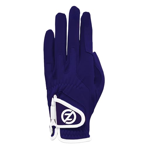 Zero Friction Ladies Cabretta Elite Golf Glove, Left Hand, Navy, One Size