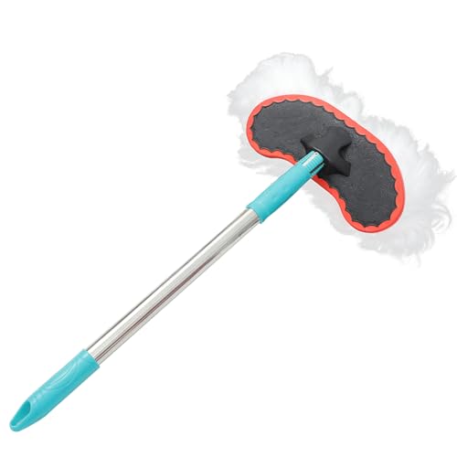 UTHCLO 洗車用伸縮ポールモップ 強化耐久ロッド 掛けやすい収納付き 傷けない柔らかヘッド 速乾 解簡単で効率的な車用清掃