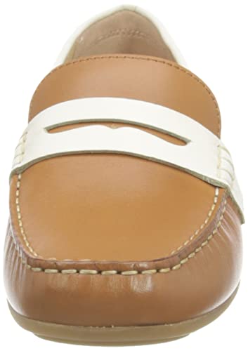 Image of Geox Women's D ANNYTAH MOC Moccasin, Camel /White, 4 UK