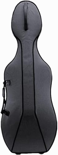 Woodnote New 4/4 Enhanced Foamed Cello Case with handle and 2 wheels Gray with Black lining
