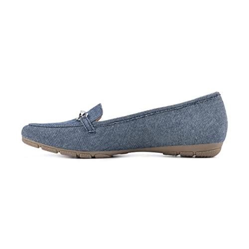 Image of CLIFFS BY WHITE MOUNTAIN Women's Glowing Cushioned Loafer Flat