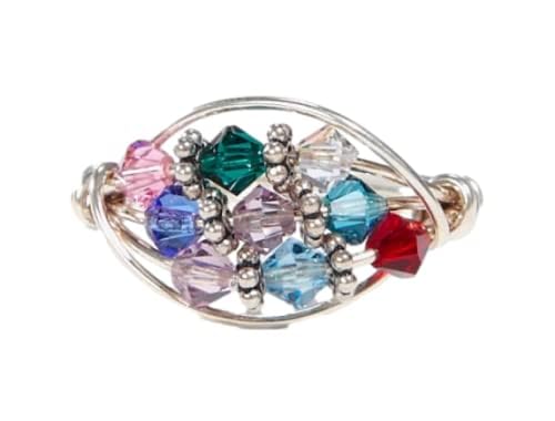 Mother's Birthstone Ring - Multistone Sterling Silver