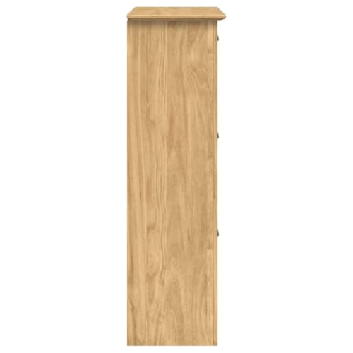 Zapatero de madera con cajón BODO de diseño rectangular 8