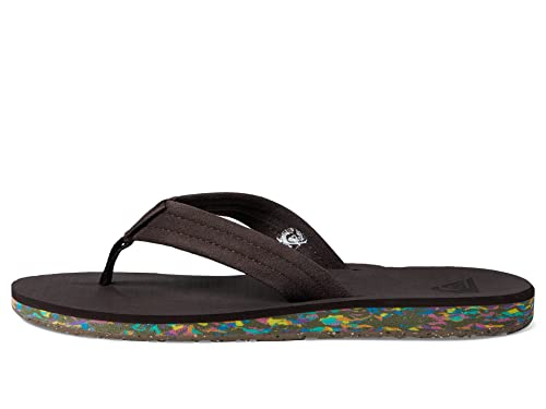 Image of Quiksilver Carver Suede Flip Flops for Men, Arch Support Athletic Mens Sandals, Thong Mens Slides