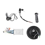 AOWINHIT DIY-Elektroroller-Umrüstsatz, Langlebiges 24-V-350-W-Metallrad-Brushless-Nabenmotor-Kit, Stabile Leistung für 8-Zoll-DIY-Elektroroller, Metallic