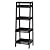 UTEX 4-Tier Ladder Shelf, Bathroom Shelf Freestanding, 4-Shelf Spacesaver Open Wood Shelving Unit, Ladder Shelf (White)