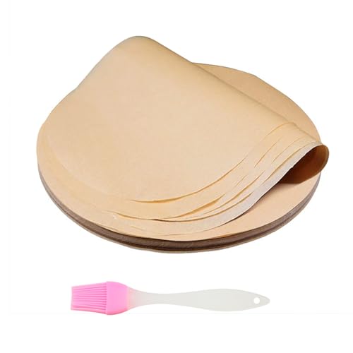 120 hojas de papel de horno redondo de 30 cm, papel redondo para barbacoa, papel de horno, antiadherente, resistente al calor, antiadherente, resistente al agua, resistente al aceite, para sartenes