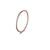 Zarter Ring: 1,2 mm Breite dünne Band, hochglanzpoliert, geringes Gewicht, können Sie mit verschiedenen Ring stapeln, wird es cool und Mode.