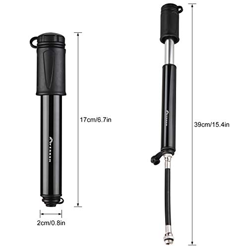 Bomba de bicicleta, Romacci Mini bomba de bicicleta Bomba de bicicleta 100 PSI Bomba de ar de bicicl