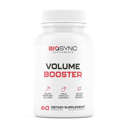 Semen Volume Booster for Men - Pills for Men Fast Acting Blood Flow for Male Size Enlargement + Load Size - 9 Ingredients for Girth, Size, Volume | 9 Research Backed Ingredients - 60 Capsules