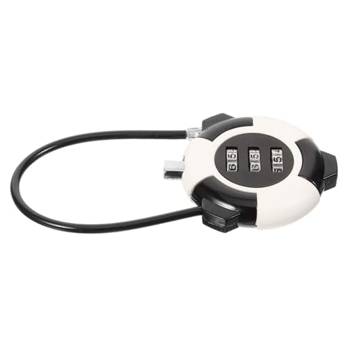 SEWACC Candado de Cable con Combinación para Seguridad Cerradura de Código Multifuncional para Armarios Equipaje y Maletas Resistente y Fácil de Usar Negro