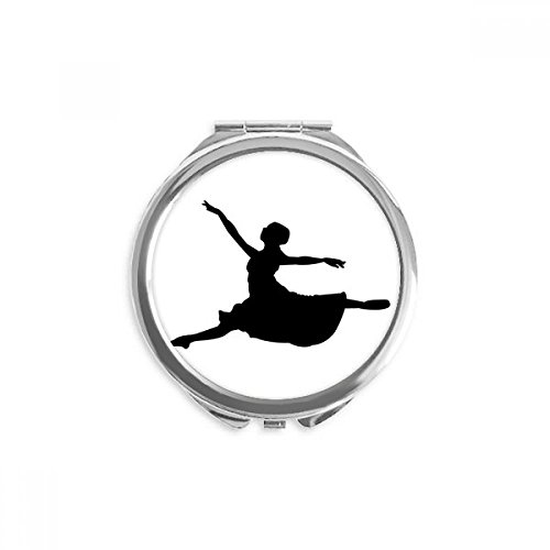 Miroir de poche ballet cadeau idéal pour danseuse cosmétique rond portable