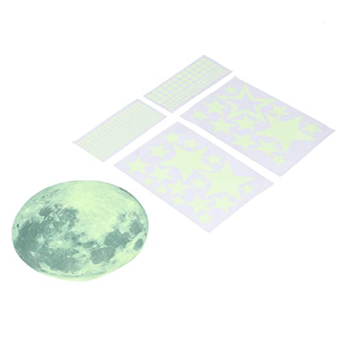 Set brillante de 435 vinilos luna y estrellas para pared miniatura 3