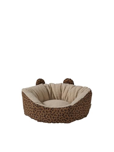 VERTBAUDET Panier matelassé pour Chat et Chiens Marron imprimé TU