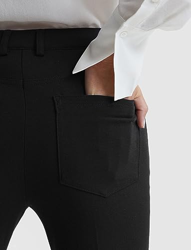 Houmous S-XXL 29'' 31'' 33'' 35'' Inseam Women's Bootcut Dress Pants Pockets Stretch Work Lounge Pant Office Casual3