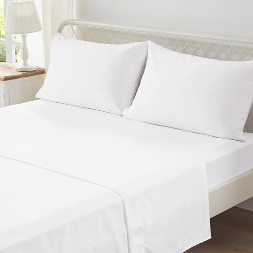Image of Zzlpp King Comforter Set 7 Pieces, White Seersucker Bed in a Bag with Comforter and Pillowcases, All Season Bedding Sets with 1 Comforter, 2 Pillow Shams, 2 Pillowcases, 1 Fitted Sheet