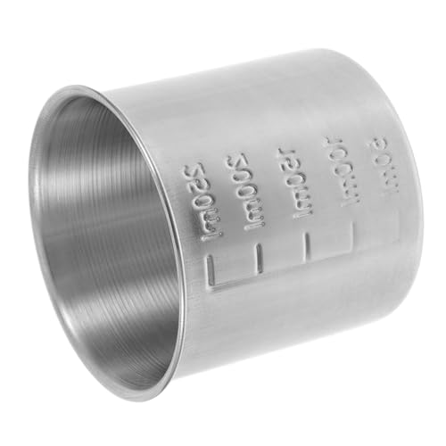 Abaodam ステンレス製炊飯器用計量カップ 精密目盛り付き 米 粉 調味料対応 多用途キッチンツール シンプルモダンデザイン 家用