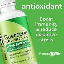 Miniatura 3 de Results RNA Quercetina de temporada proporciona un apoyo inmunológico y respiratorio excepcional en un delicioso spray oral Reduce el estrés