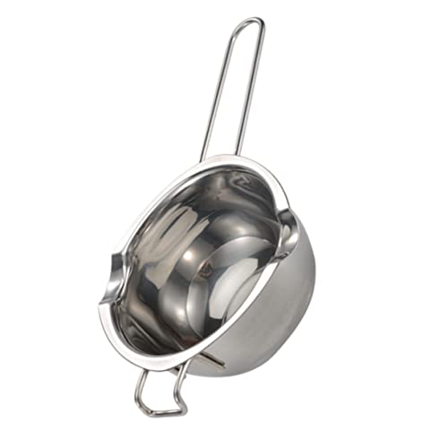 HOLIDYOYO Olla De Calentamiento para Derretir Mantequilla y Dulces Cuenco De Acero Inoxidable con Asa para Calentar Leche y Repostería
