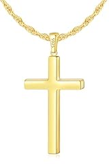 Yellow Gold: Big Cross Pendant 1.7" * 1.0"