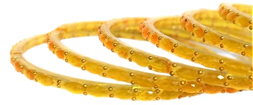Image of JPS Plain and Glossy Finished Raindrop Glass Bangles Set for Women & Girls | Traditional Ethnic Chudi for Wedding, Party & Regular- Set of 12 Pcs of One Colour | Wedding Special