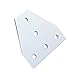 KOOTANS 4pcs 5Hole 2020 Series T Shape Outside Joint Plates 90 Degree Connection Joint Board Corner Joining Plate Bracket for Standard 6mm Slot Aluminum Extrusion Profile 3D Printer Frame