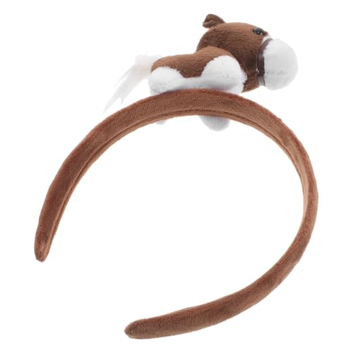 Accessoires pour cheveux garçons filles et adulte avec ce bandeau cheval marron TEHAUX