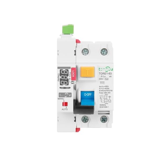 Interrupteur de sécurité automatique type A 30mA avec réarmement LED 220V