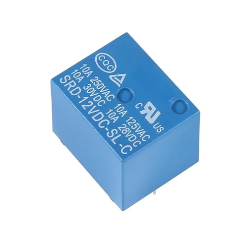Relé electromagnético SL-C de 5 pines y 12V para control de circuitos electrónicos de potencia 2