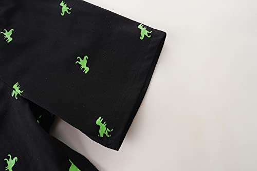 Image of Boys Summer Short Sets Outfits Cotton Casual Crewneck Short Sleeve Shirt Shorts Playwear Clothes Sets 2-7Y
